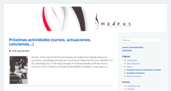 Desktop Screenshot of coroamadeus.es