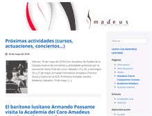 Tablet Screenshot of coroamadeus.es